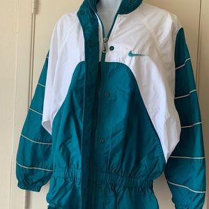 Vintage Nike Ski Jacket New Old Stock Womens Size M Teal Green White NWOT